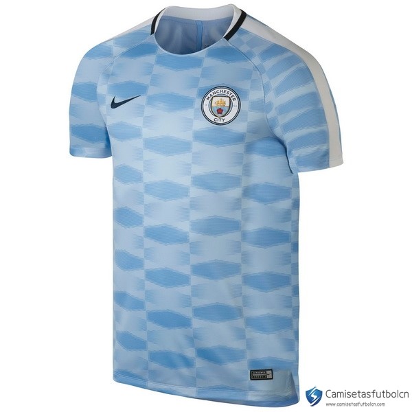 Camiseta Entrenamiento Manchester City 2017-18 Azul Claro